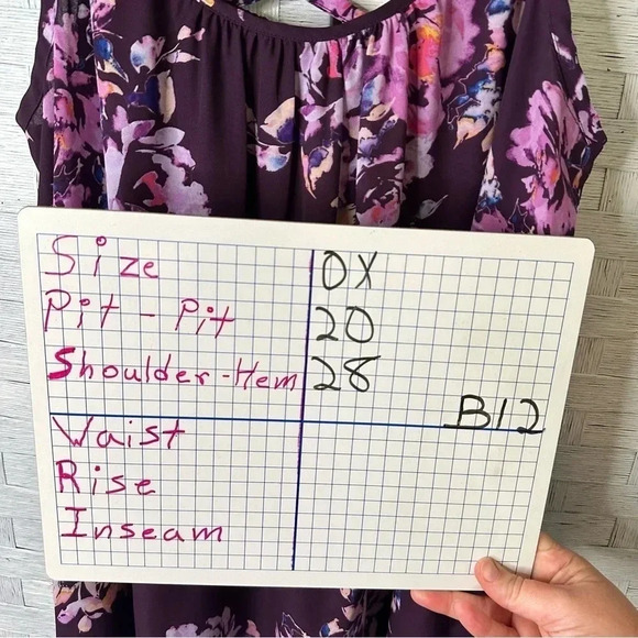 Torrid Purple floral flowy tank top bohemian hippie, feminine girly plus size - Picture 11 of 11